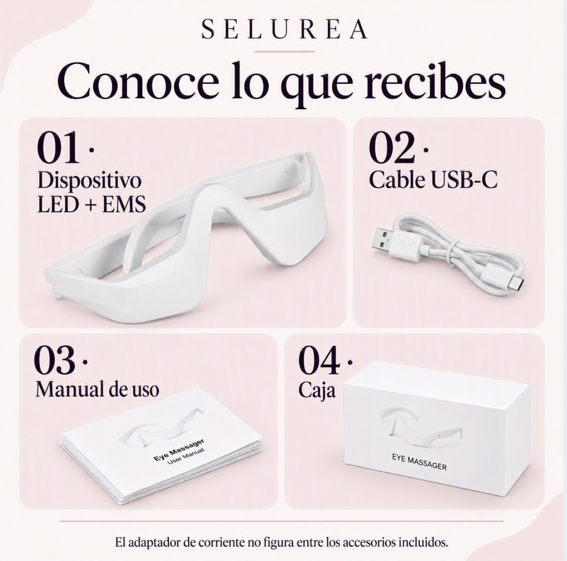 Gafas LED con EMS para Ojeras